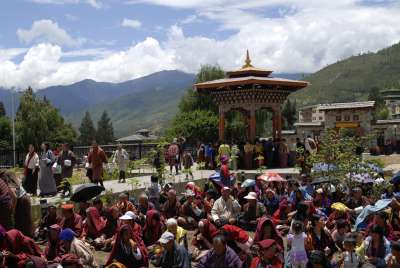 Neumondfeier in Thimphu